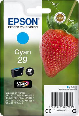 C13T29824012 EPSON XP Tinte cyan ST 180