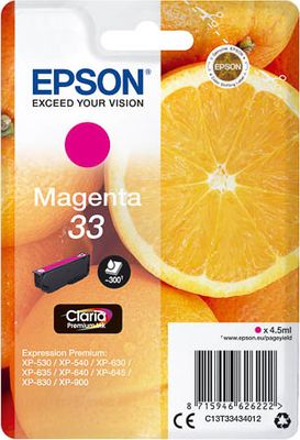 C13T33434012 EPSON XP Tinte magenta ST