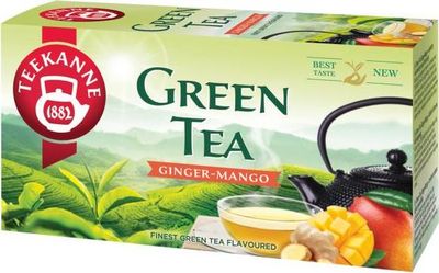 Čaj TEEKANNE zelený Ginger & Mango HB 20 x 1,75 g