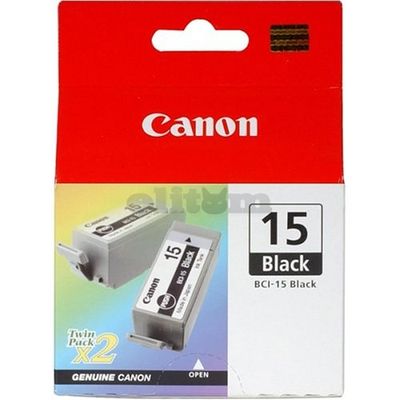 Cartridge Canon BCI-15 B čierna (inktank) (2ks/bal) - originál