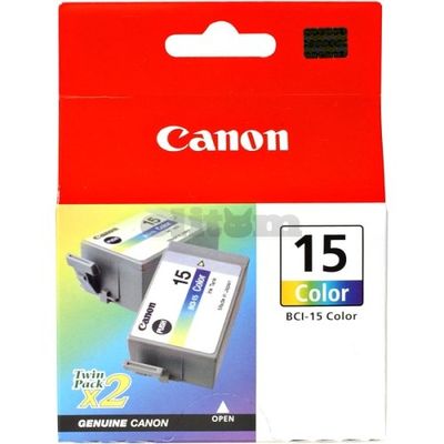 Cartridge Canon BCI-15C farebny (inktank)(2ks/p) - originál