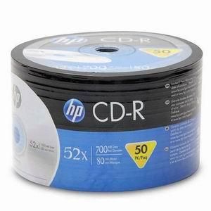 CD-R HP 700 MB 52x , printable , cakebox/50