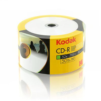 CD-R KODAK 700 MB 52x , printable , cakebox/50