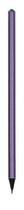 Ceruzka, kovová tmavofialová, s tanzanitovo fialovým SWAROVSKI® krištáľom, 14 cm, ART CRYSTELLA®