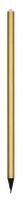 Ceruzka, zlatá, s bielymi SWAROVSKI® krištáľmi, 14 cm, ART CRYSTELLA®
