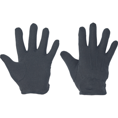 CERVA BUSTARD BLACK rukavice bavlna čierna + PVC terčíky