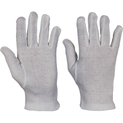 CERVA KITE rukavice bavlna - biele