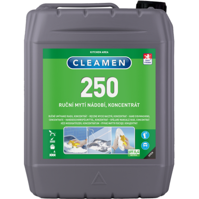 CLEAMEN 250 koncentrát k ručnému umývaniu riadu - 1L