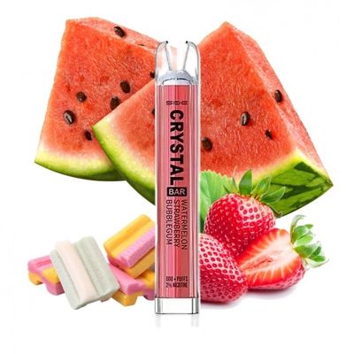 Crystal Bar 600 jednorazová e-cigareta Watermelon Strawberry Bubblegum (melón & jahoda & bubblegum) 20mg