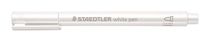 Dekoračný popisovač, 1-2 mm, kužeľový hrot, STAEDTLER "Design Journey Metallic Pen", biely