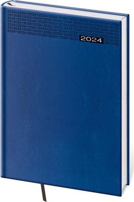 Diár Gommato denný A5 14,3x20,5 cm modrý 2024