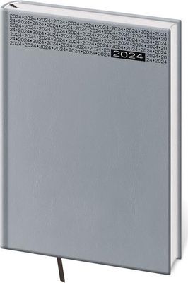 Diár Gommato týždenný A5 14,3x20,5 cm šedý 2024