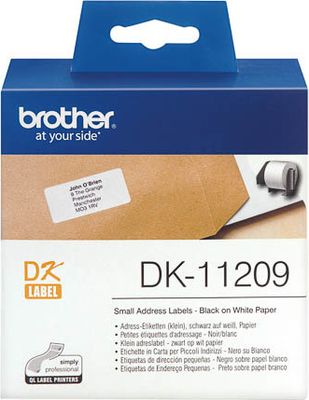 DK11209 BROTHER PT QL550 ETIKETTEN WEISS
