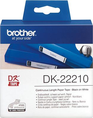 DK22210 BROTHER PT QL550 ETIKETTEN WEISS