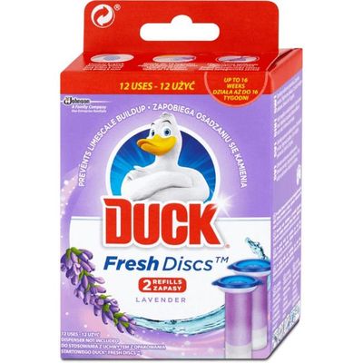 DUCK Fresh Discs WC gél NÁHRADA 2 x 36 ml Levanduľa