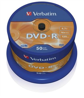 DVD-R 4,7 GB, 16x, cake box (AZO)