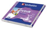 DVD+R 4,7 GB, 16x, široko potlačiteľné, matné, 