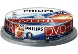 DVD+R DL Philips 8,5 GB, 8x zápis, cakebox/1 ks