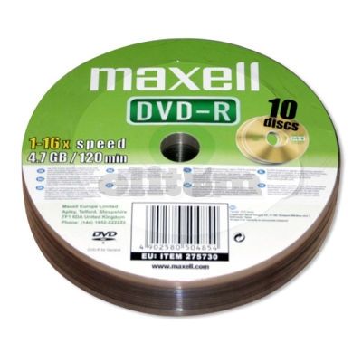 DVD-R MAXELL 16X bulk/10 ks