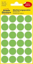 Etikety kruhové 18mm Avery neónovo zelené