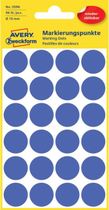 Etikety kruhové 18mm Avery odnímateľné modré