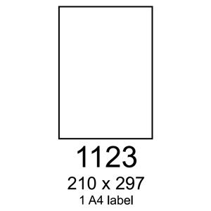 etikety RAYFILM 210x297 univerzálne biele R01001123A (2x slit 7cm) (100 list./A4)