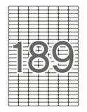 Etikety, univerzálne, 25,4x10 mm, APLI, 1890 etikiet/bal