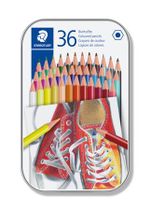 Farebné ceruzky, sada, šesťhranné, STAEDTLER, 36 rôznych farieb