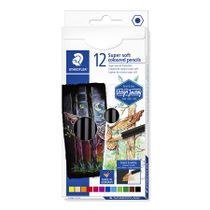 Farebné ceruzky, sada, šesťhranné, STAEDTLER "Design Journey Super Soft", 12 rôznych farieb