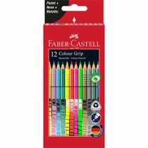Farebné ceruzky, sada, trojhranné, FABER-CASTELL, "Colour Grip", 12 rôznych farieb