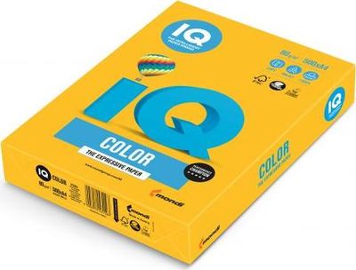 Mondi farebný papier IQ color slnečne žltý SY40, A4 80g