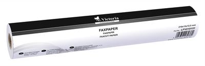 Faxový papier, 210 mm x 15 m x 12,5 mm, VICTORIA