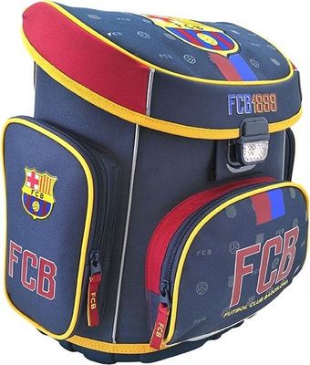 FC Barcelona ergonomická školská taška 38x31x16cm, pruhované (ECM-53542)