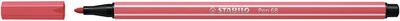 Fixka, 1 mm, STABILO "Pen 68", hrdzavo červená