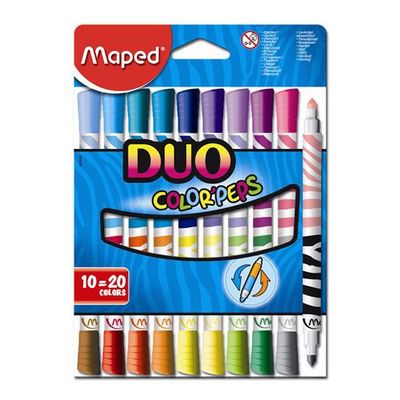Fixky MAPED "Color Peps Duo" 20 rôznych farieb