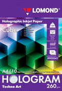 Fotopapier Lomond Hologram Techno Art Cube, 260 g/m2, A4, 10 hárkov