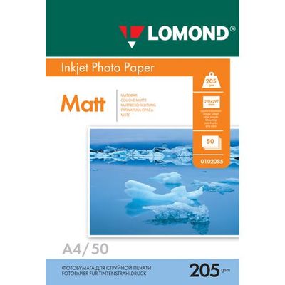 Fotopapier Lomond, matný, 205 g/m2, A4, 50 hárkov (0102085)