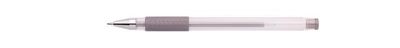 Gélové pero, 0,7 , s uzáverom, ICO "Gel-Ico", strieborné