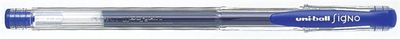 Gélové pero, 0,3 mm, s uzáverom, UNI "UM-100 Signo Micro", tmavomodré