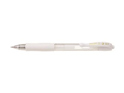Gélové pero, 0,32 mm, tlačidlový systém ovládania, PILOT "G-2", biele