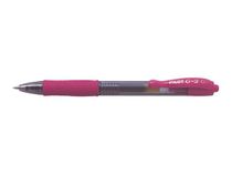 Gélové pero, 0,32 mm, tlačidlový systém ovládania, PILOT "G-2", ružové