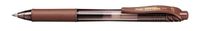 Gélové pero, 0,35 mm, stláčací mechanizmus, PENTEL "EnerGelX BL107", hnedá