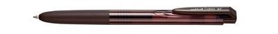 Gélové pero, 0,35 mm, stláčací mechanizmus, UNI "UMN-155N", hnedo-čierna