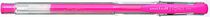 Gélové pero, 0,4 mm, s  uzáverom, UNI "UM-100 Signo Fine", fluor ružové