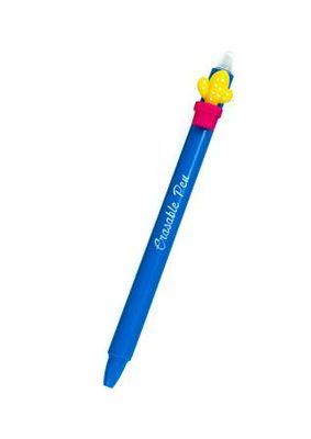 Gélové pero, gumovateľné, 0,5 mm, "Kaktus", modrá