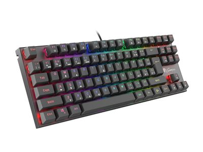 Genesis mechanická klávesnice THOR 300 TKL RGB, CZ/SK layout, RGB podsvícení, software, Outemu Red