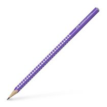 Grafitová ceruzka, B, trojhranný tvar, FABER-CASTELL "Sparkle Pearl", perleťovo fialová