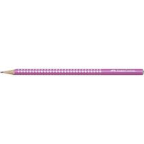 Grafitová ceruzka, B, trojhranný tvar, FABER-CASTELL "Sparkle Pearl", perleťovo ružová