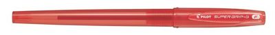 Guličkové pero, 0,22 mm, s uzáverom, PILOT "Super Grip G", červené