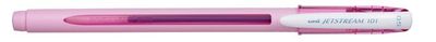 Guličkové pero, 0,24 mm, s uzáverom, UNI "SX-101 Jetstream", ružové